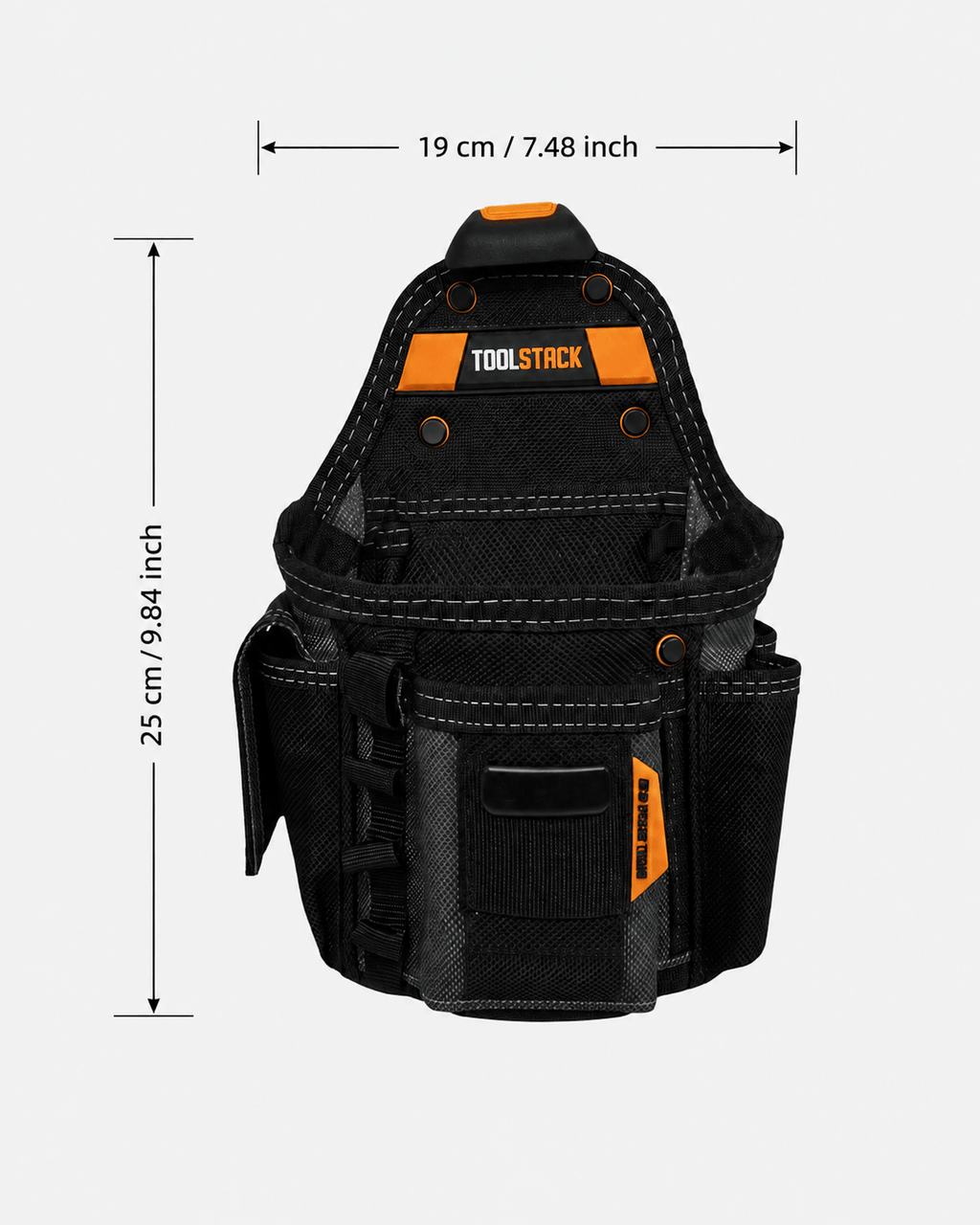 Compact Electrician Tool Pouch with Quick-Hook Attachment