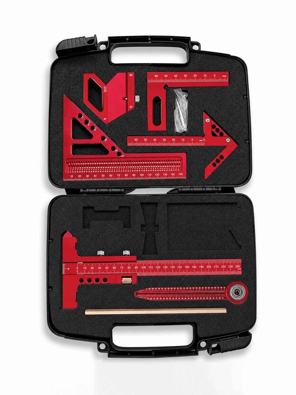 Aluminum Woodworking Square & Layout Tool Kit