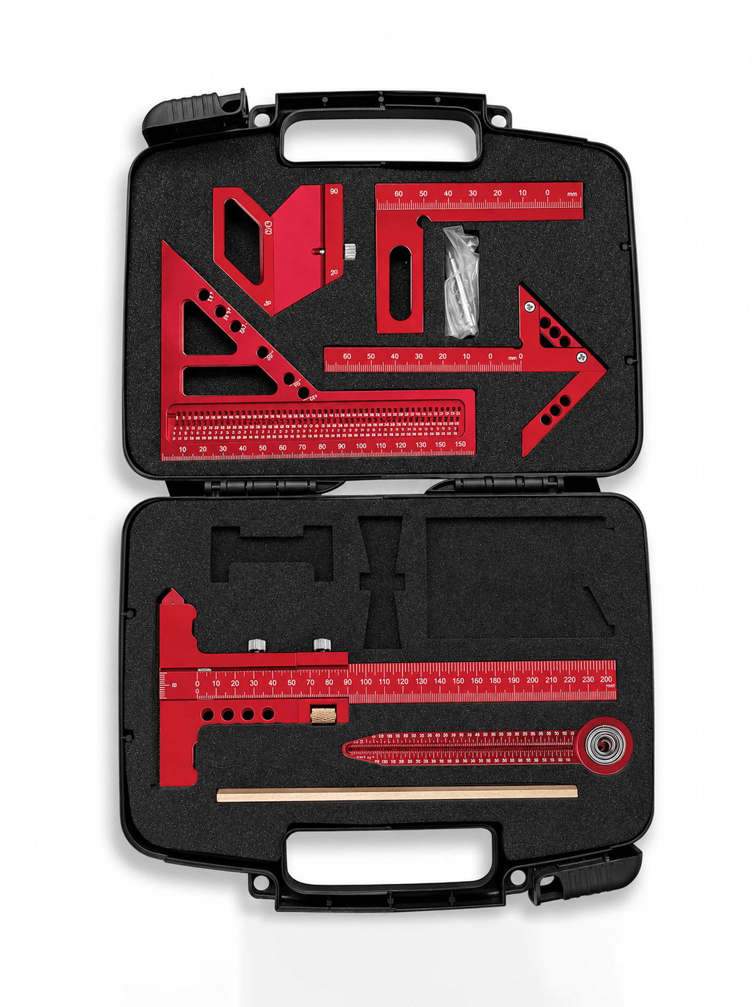 Aluminum Woodworking Square & Layout Tool Kit