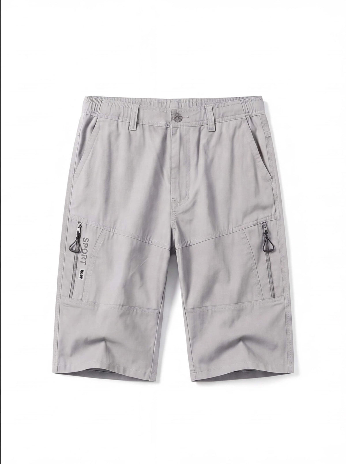 Cargo Work Shorts with Zipper Pocket