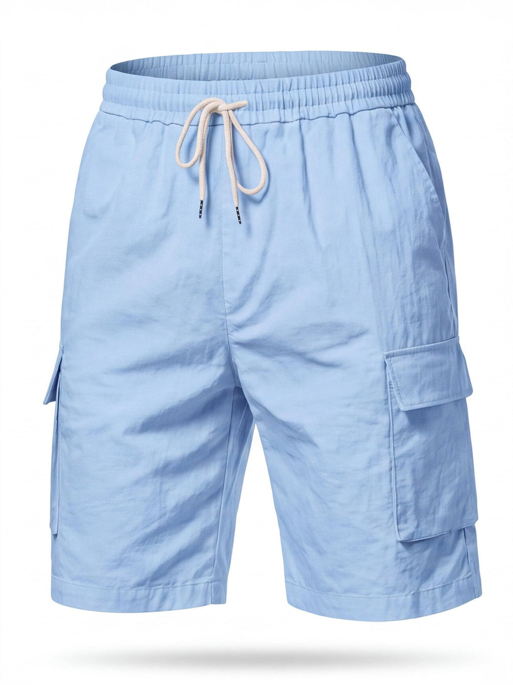 Breathable Summer Cargo Work Shorts with Drawstring Waist