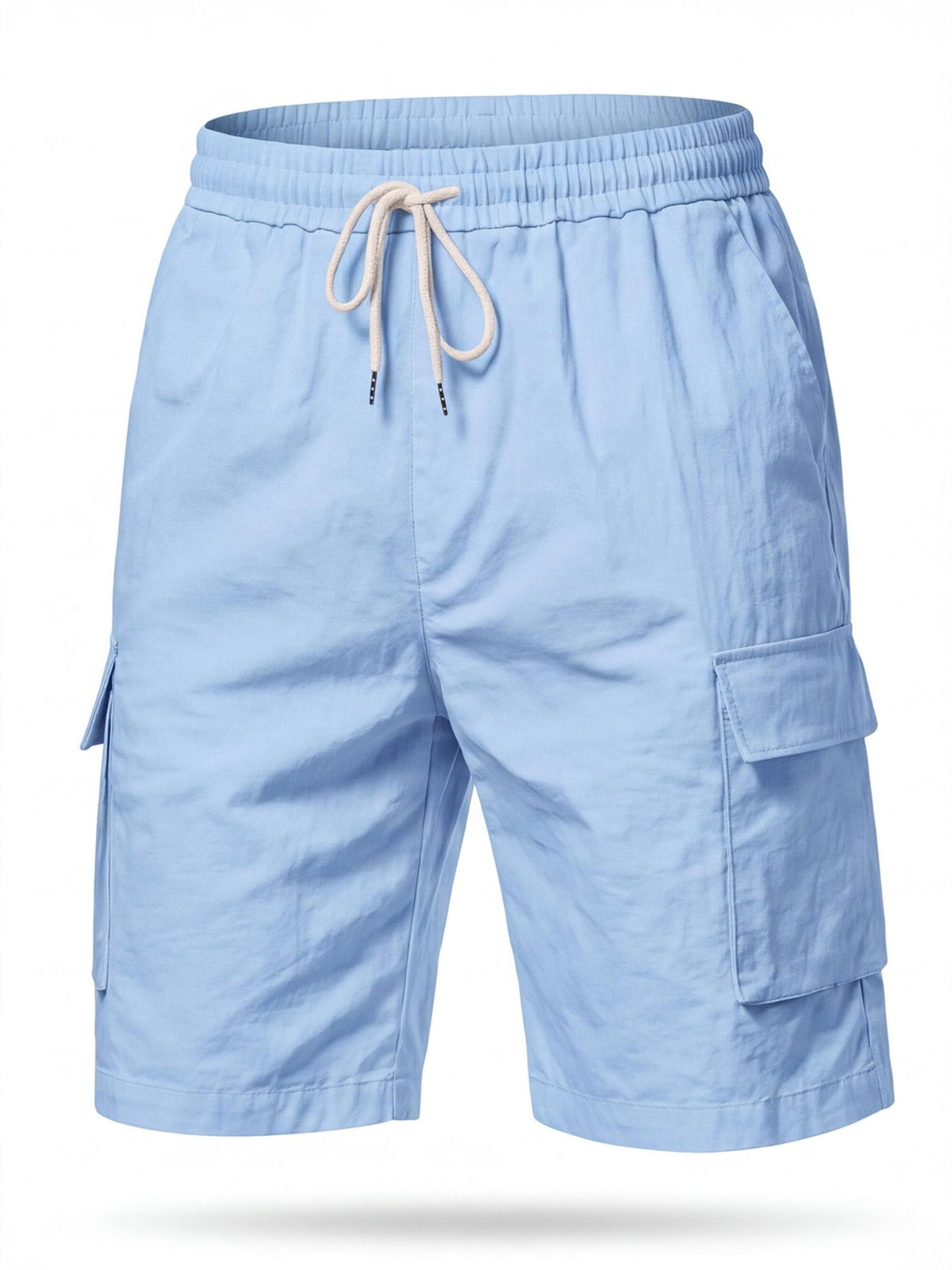 Breathable Summer Cargo Work Shorts with Drawstring Waist