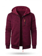 Full-Zip Hooded Work Sweatshirt with Zippered Pockets