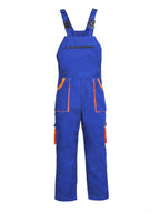 Multi-Pocket Work Bib Overalls with Zippered Chest Pocket