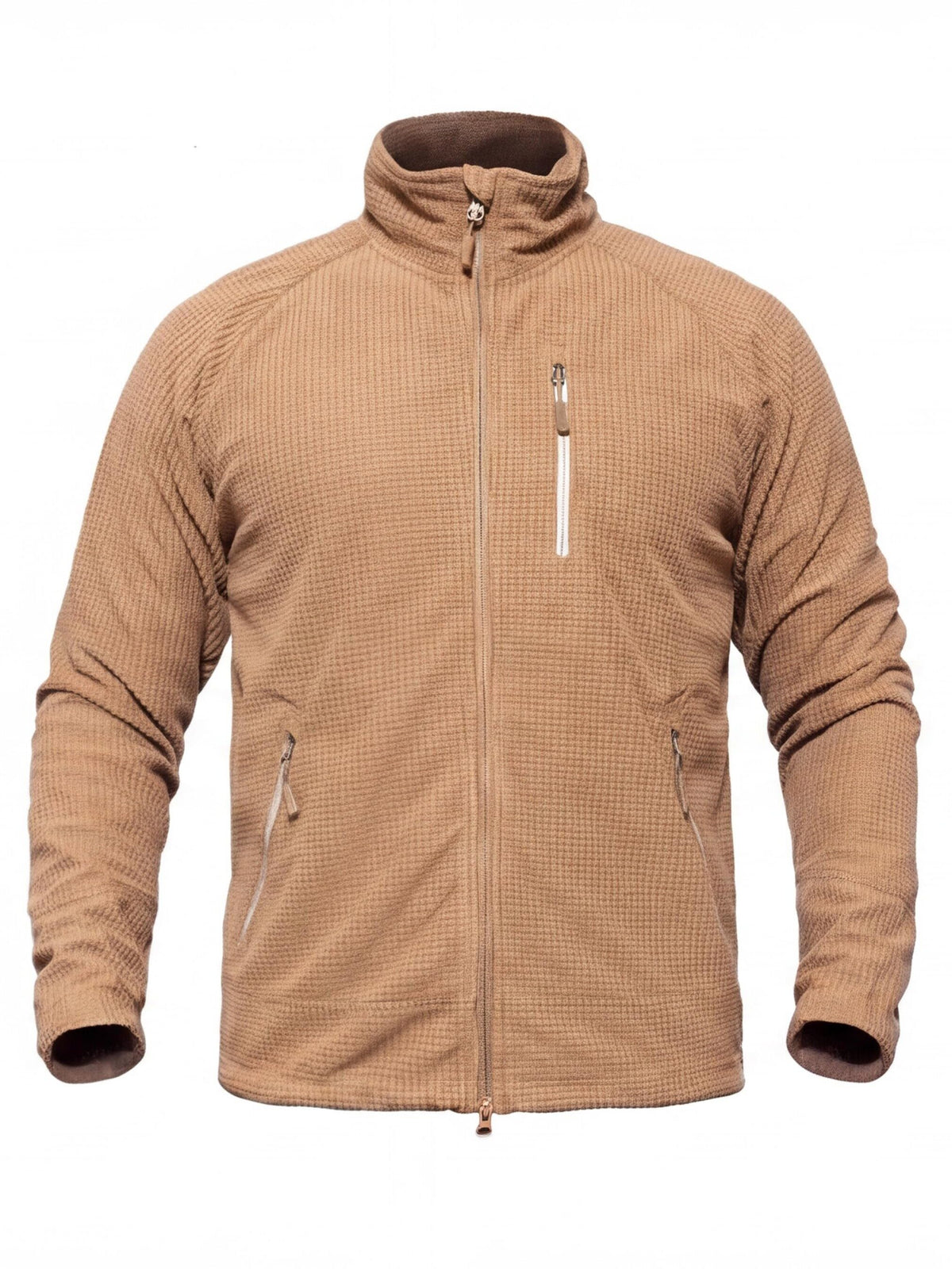 Lightweight Grid Fleece Work Jacket for Cold Weather