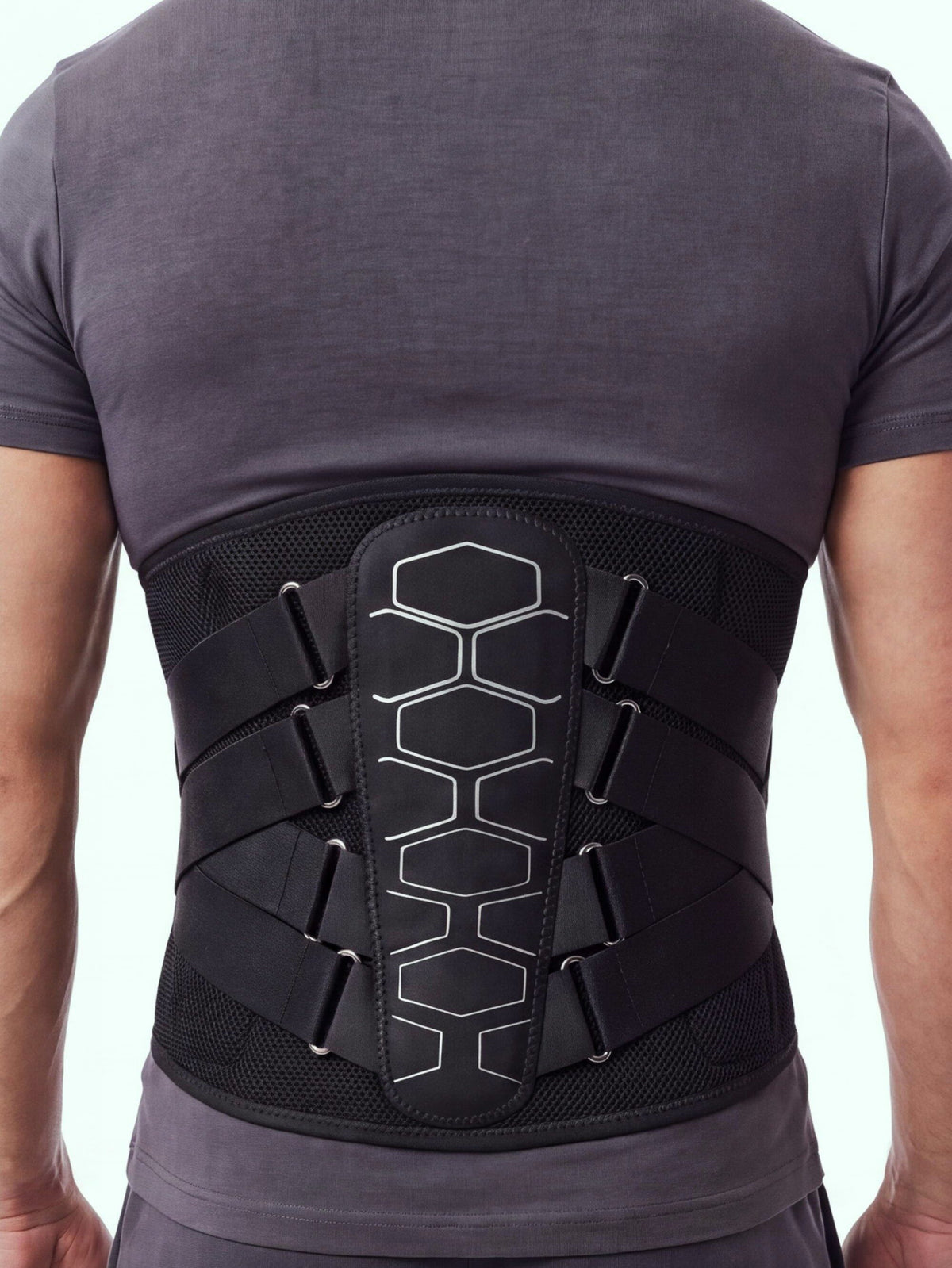 Six-Stay Adjustable Lumbar Support Belt