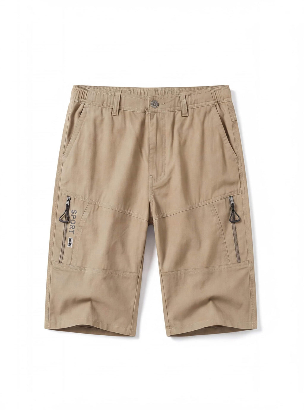 Cargo Work Shorts with Zipper Pocket
