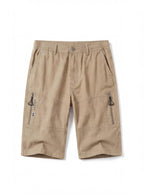 Cargo Work Shorts with Zipper Pocket