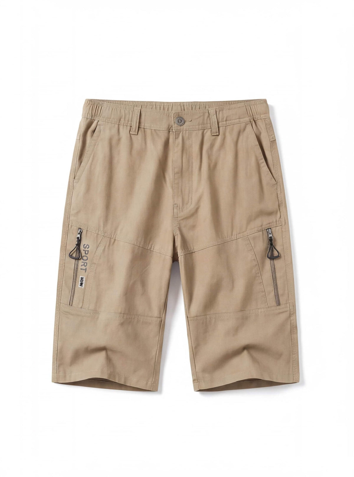 Cargo Work Shorts with Zipper Pocket