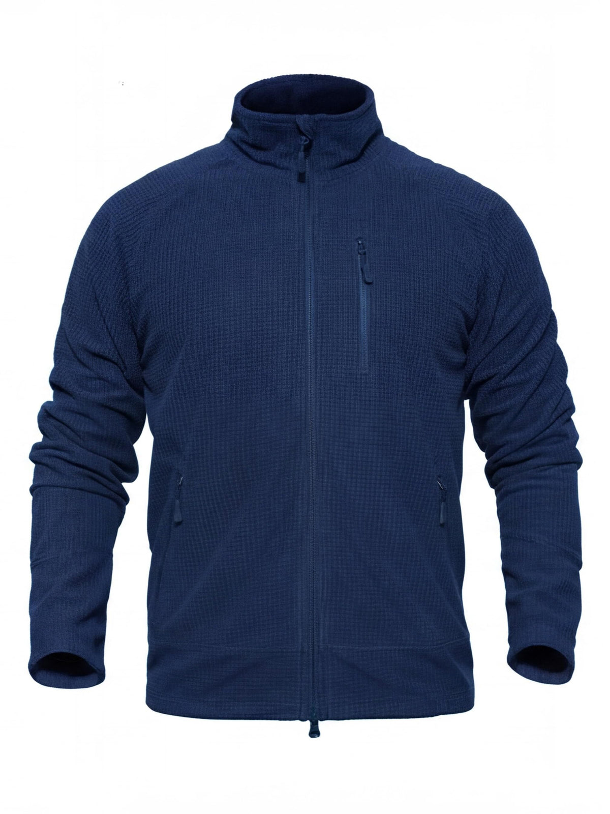 Lightweight Grid Fleece Work Jacket for Cold Weather
