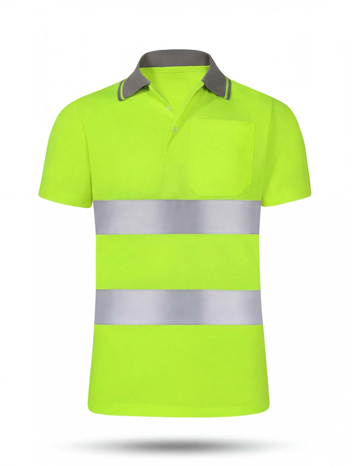 Hi-Vis Reflective Quick-Dry Short-Sleeve Work Polo