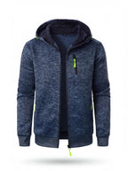 Full-Zip Hooded Work Sweatshirt with Zippered Pockets