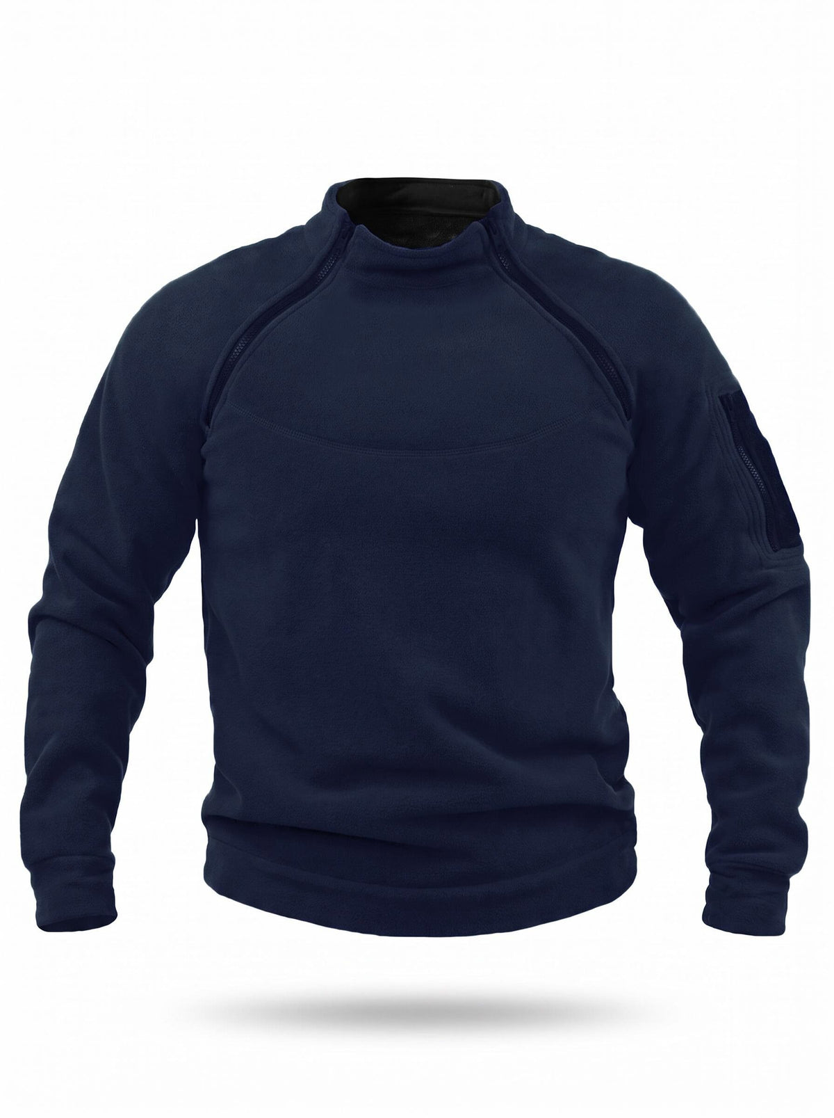 Warm Windproof Fleece Quarter-Zip Work Pullover