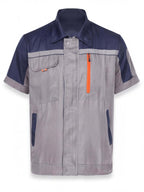 Short-Sleeve Multi-Pocket Mechanic Work Shirt