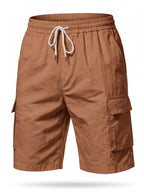 Breathable Summer Cargo Work Shorts with Drawstring Waist