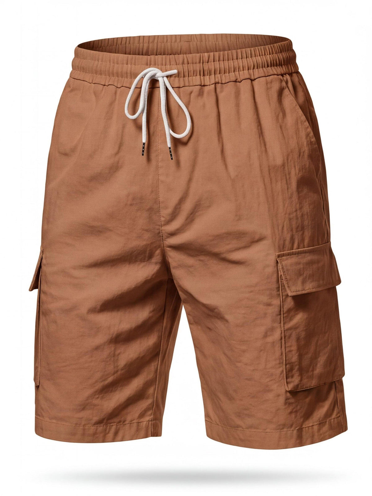 Breathable Summer Cargo Work Shorts with Drawstring Waist