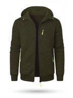 Full-Zip Hooded Work Sweatshirt with Zippered Pockets