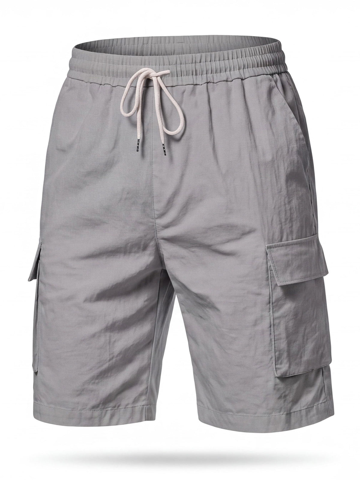 Breathable Summer Cargo Work Shorts with Drawstring Waist