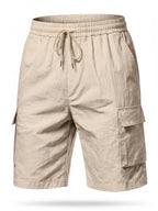 Breathable Summer Cargo Work Shorts with Drawstring Waist