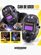 Solar Auto-Darkening Welding Helmet for MIG TIG & Cutting