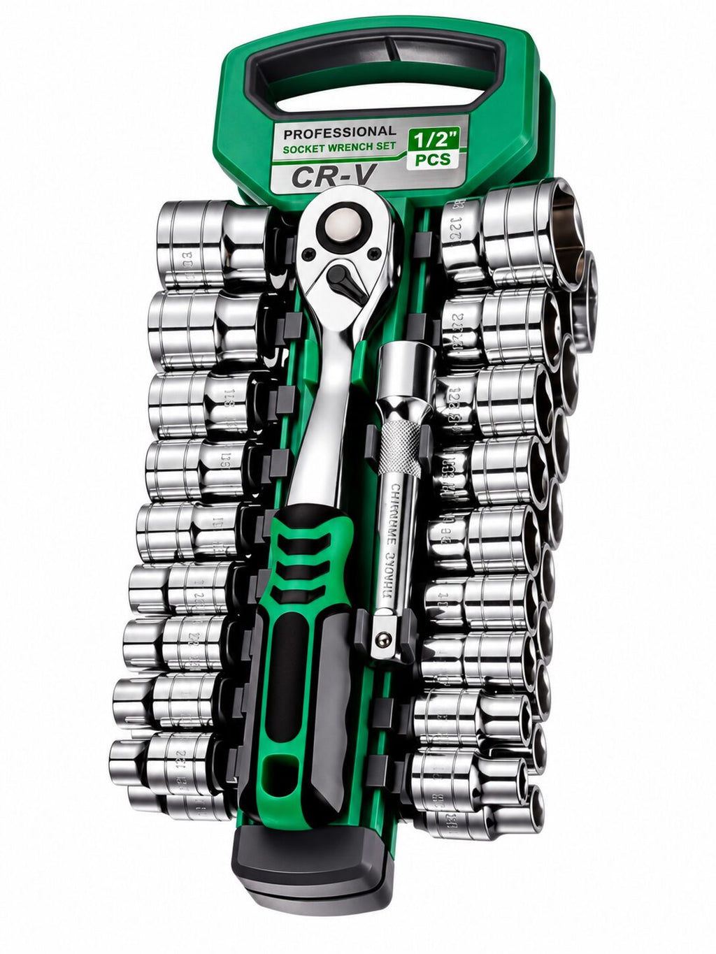 Compact Multi-Drive Ratchet Socket Set for Mechanics