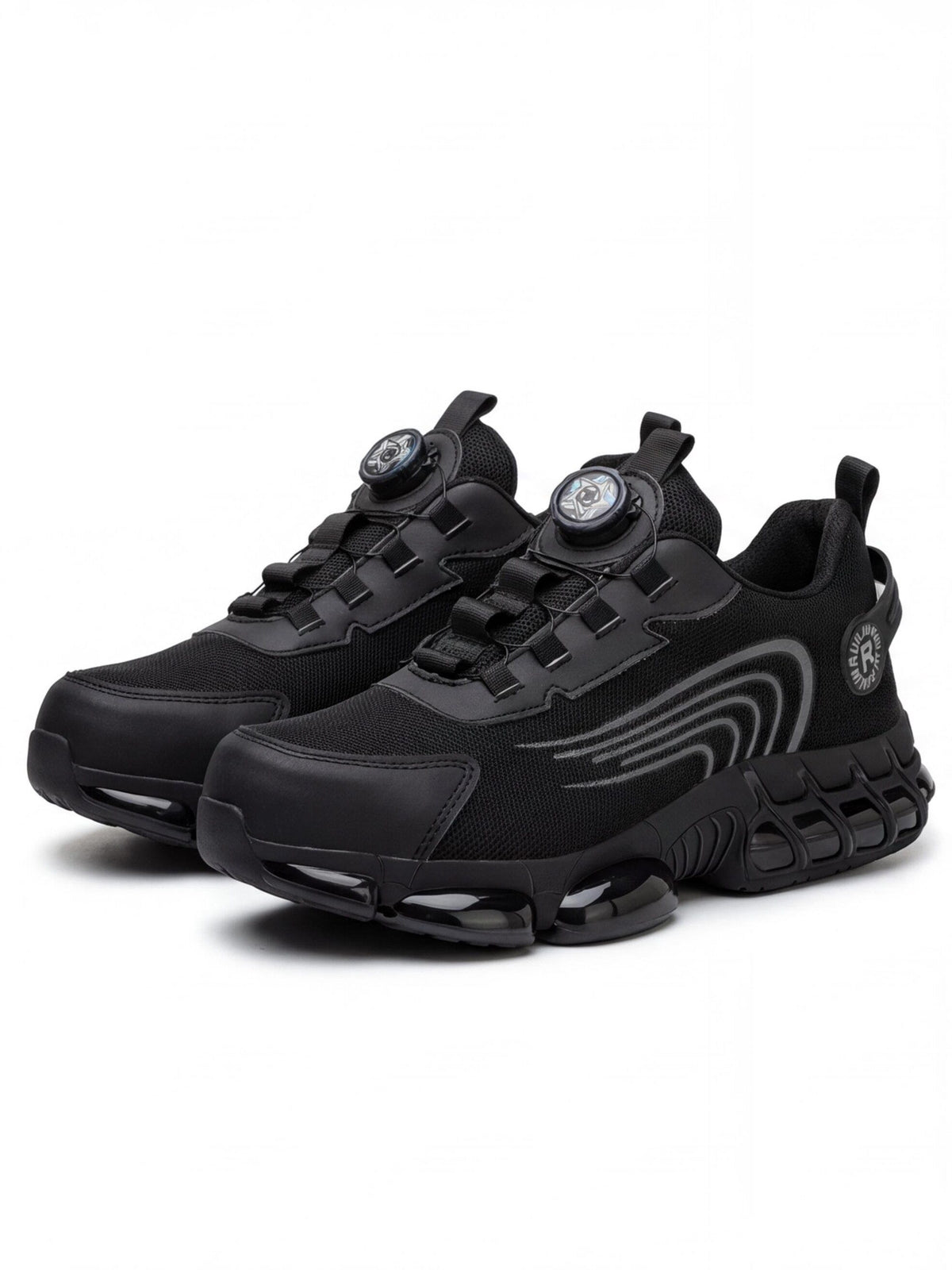 Rotating-Dial Steel Toe Puncture-Resistant Work Shoes