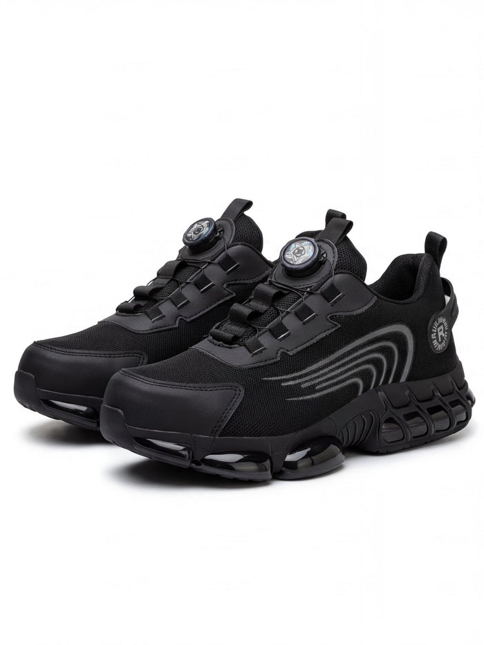 Rotating-Dial Steel Toe Puncture-Resistant Work Shoes
