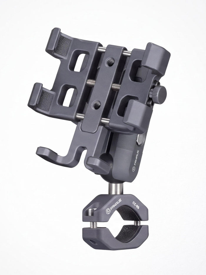 Shock-Absorbing Adjustable Handlebar Phone Mount