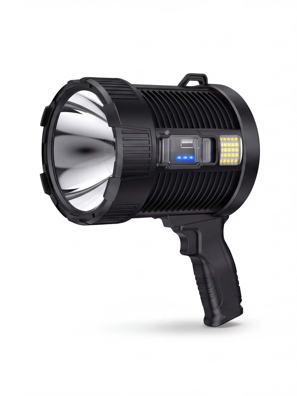 Rechargeable Solar Work Spotlight with Side Light