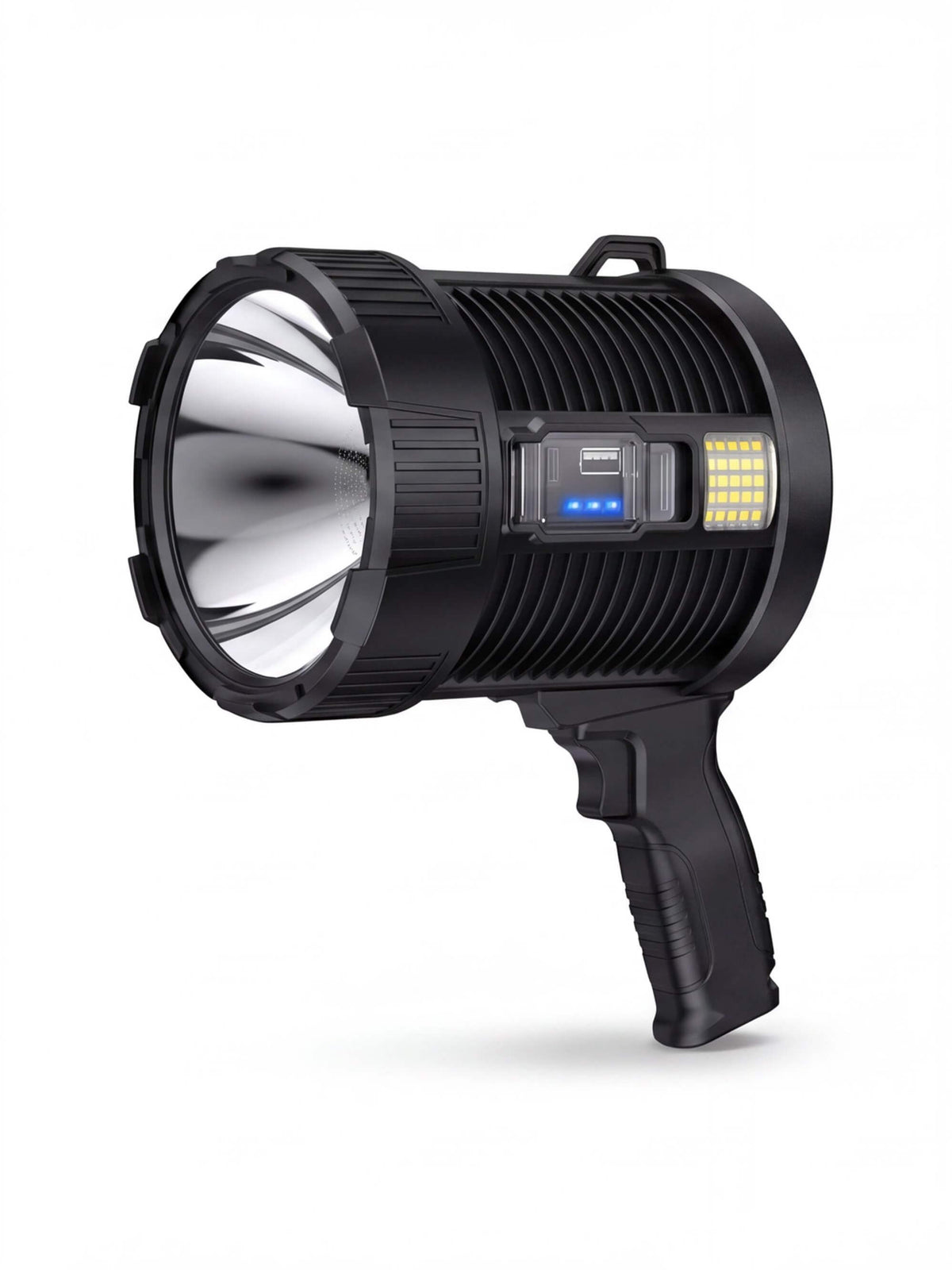 Rechargeable Solar Work Spotlight with Side Light