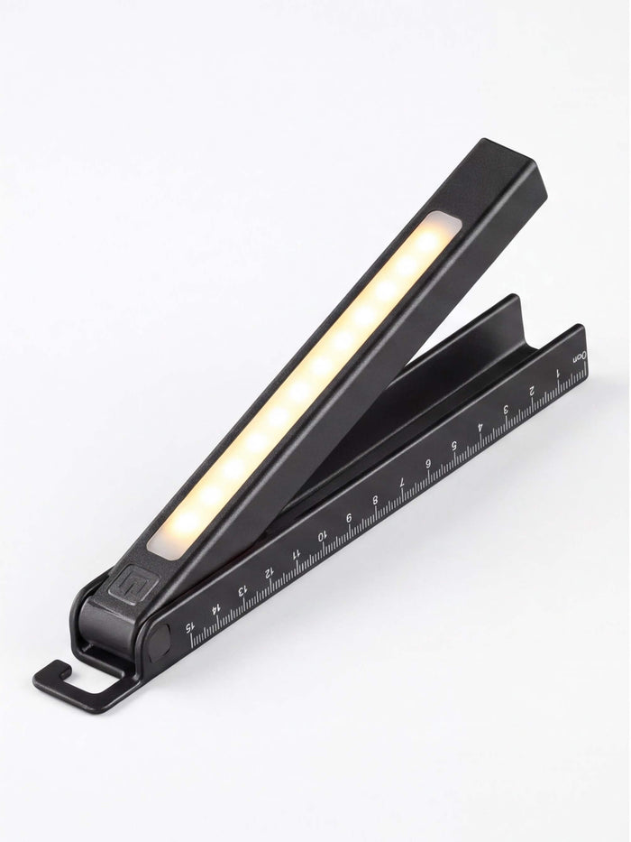 Rechargeable Folding Magnetic Inspection Light with 15cm Ruler