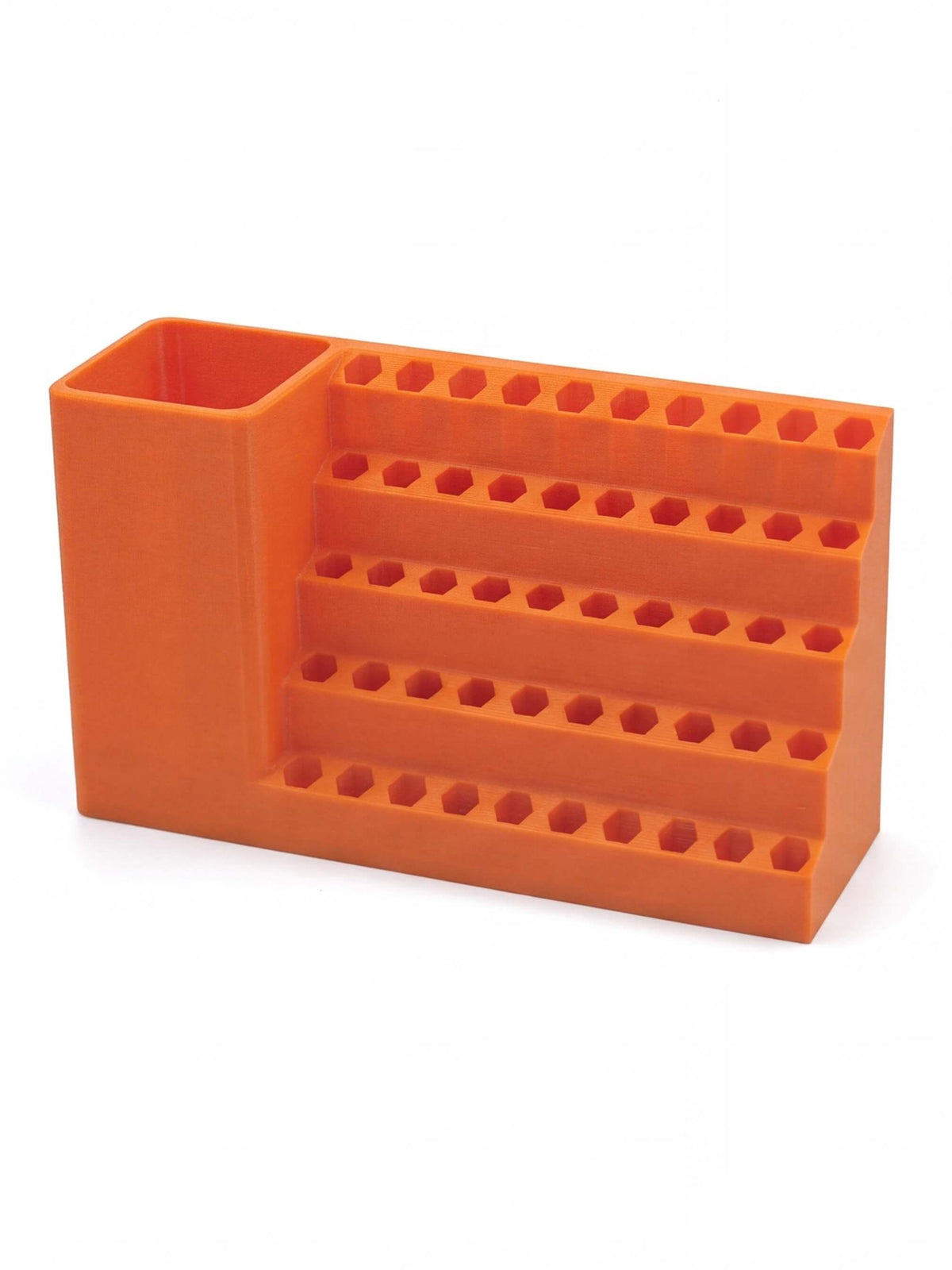 50-Hole 1/4-Inch Hex Bit Organizer Station