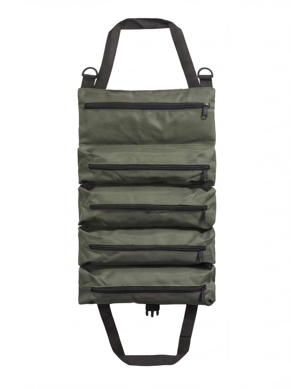 Roll-Up Tool Organizer with 4 Zippered Compartments