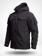 Fleece-Lined Windproof Multi-Pocket Work Jacket