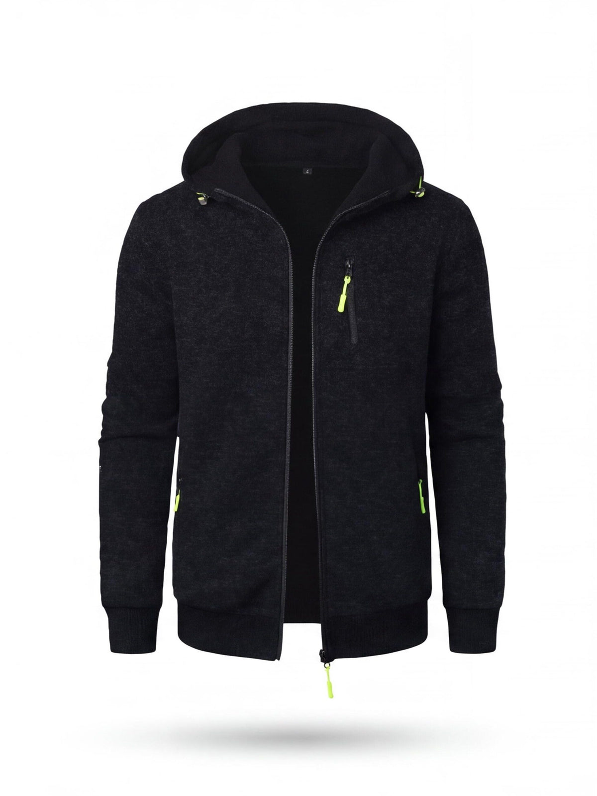 Full-Zip Hooded Work Sweatshirt with Zippered Pockets