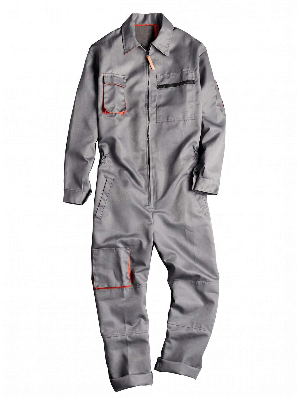 Men's Zip-Front Work Coverall with Utility Pockets