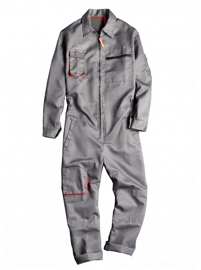 Men's Zip-Front Work Coverall with Utility Pockets
