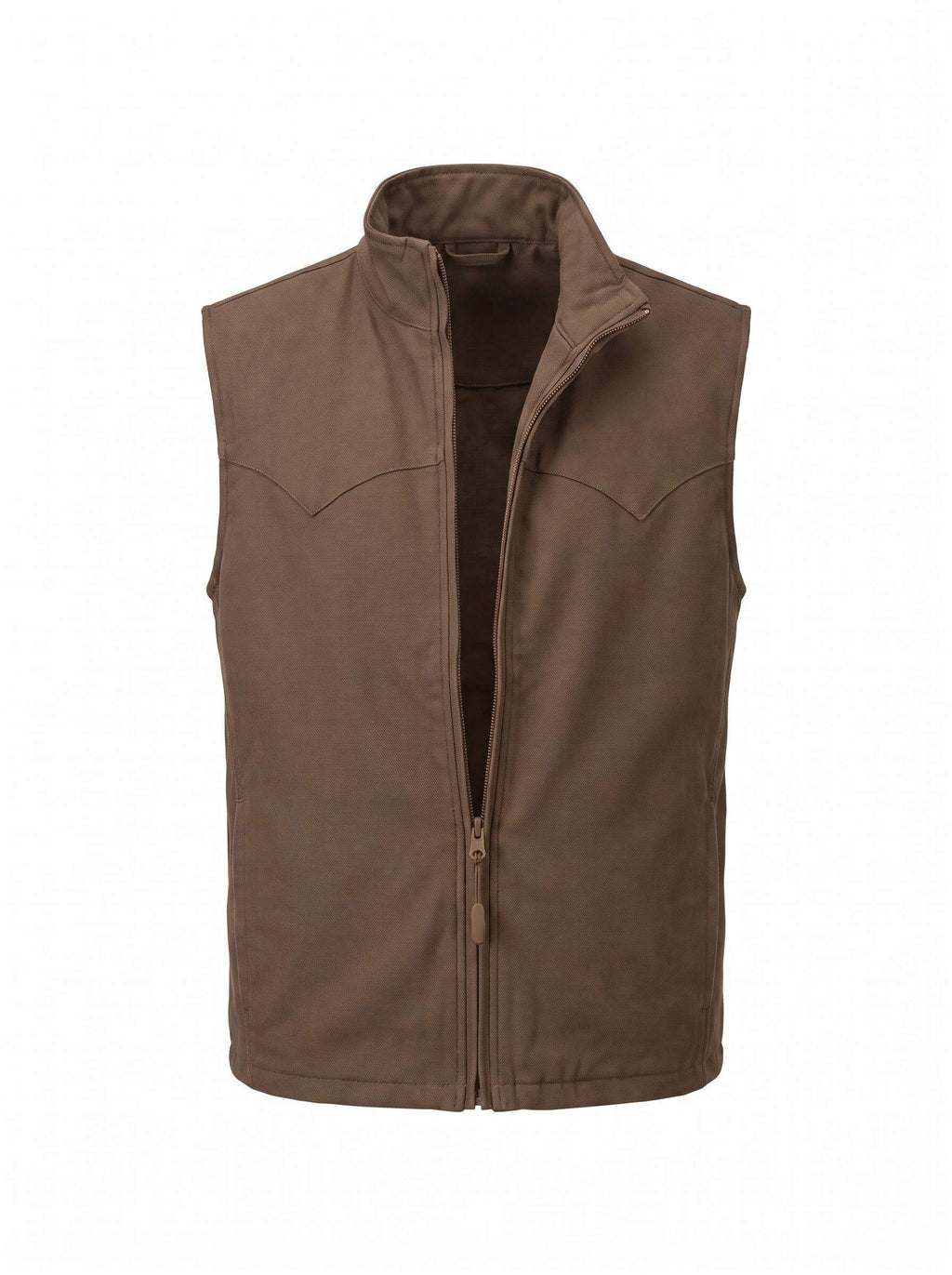 Sleeveless Zip Work Vest with Pockets
