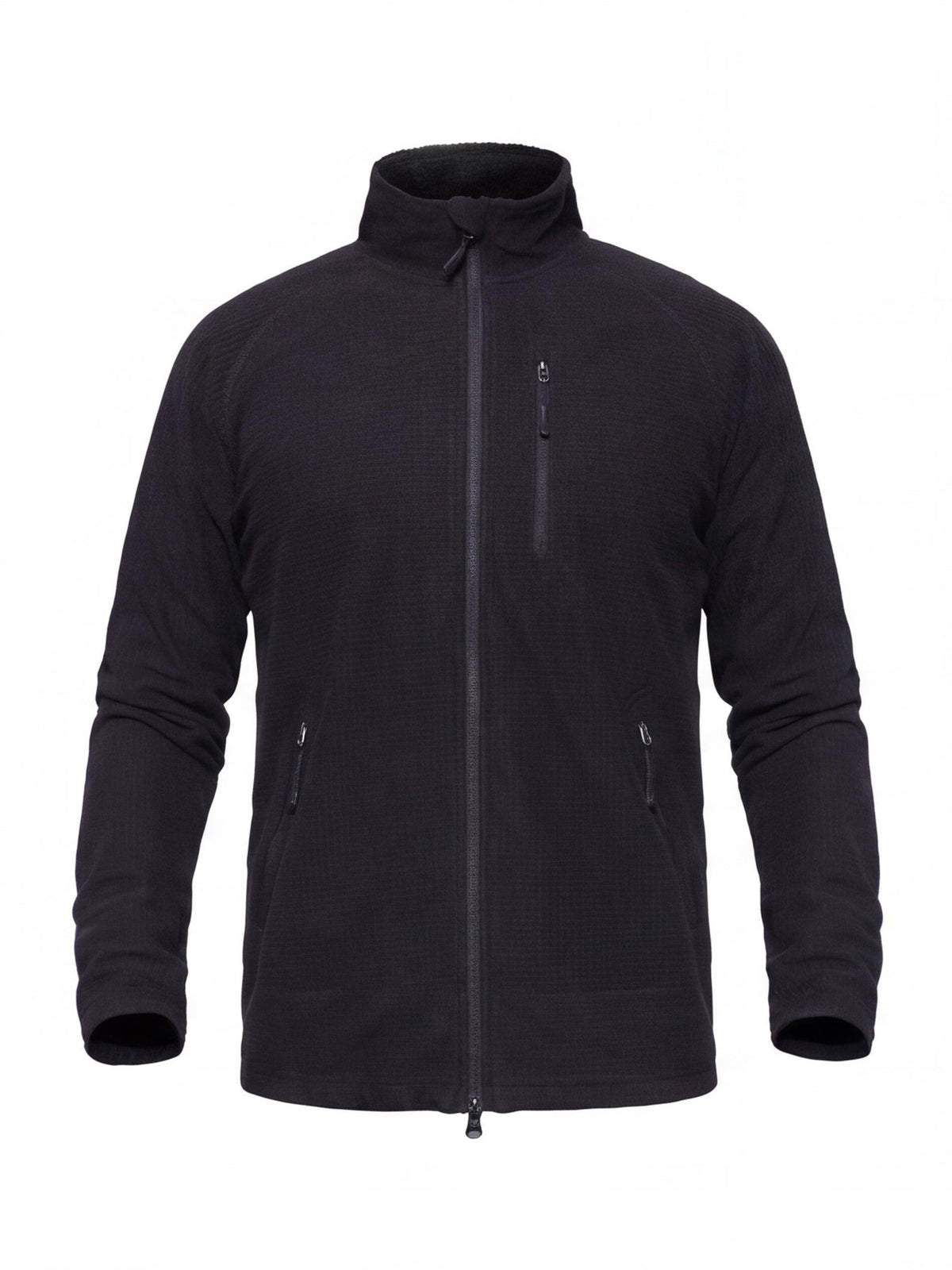 Lightweight Grid Fleece Work Jacket for Cold Weather
