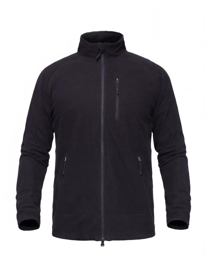 Lightweight Grid Fleece Work Jacket for Cold Weather