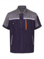 Short-Sleeve Multi-Pocket Mechanic Work Shirt