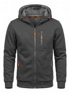 Slim-Fit Full-Zip Work Hoodie with Zip Pockets