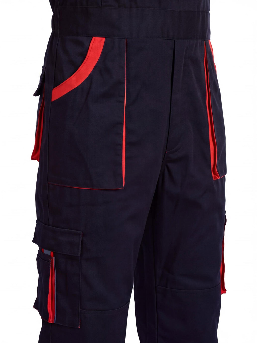 Multi-Pocket Work Bib Overalls with Zippered Chest Pocket