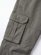 Unisex Large-Pocket Loose-Fit Cargo Work Pants
