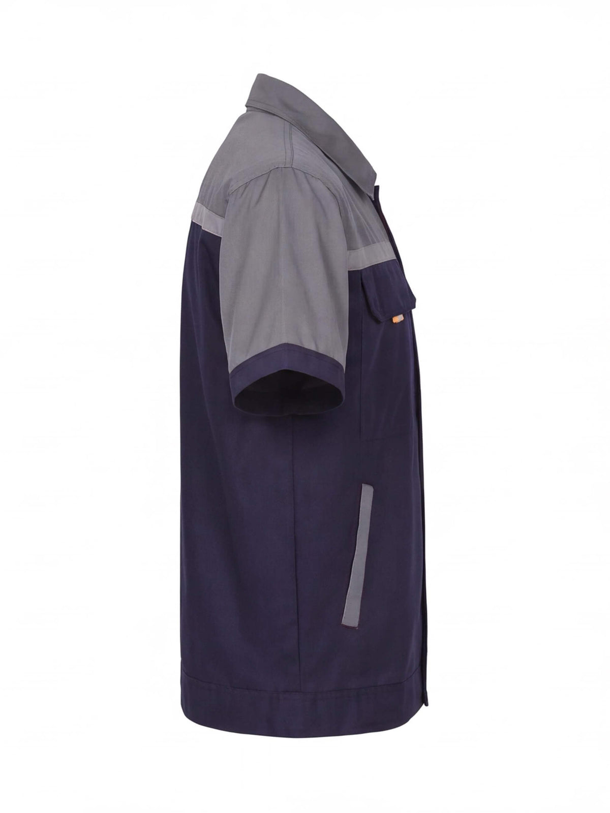 Short-Sleeve Multi-Pocket Mechanic Work Shirt