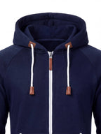 Men's Hooded Fleece One-Piece Work Jumpsuit