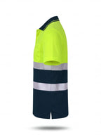 Hi-Vis Reflective Quick-Dry Short-Sleeve Work Polo