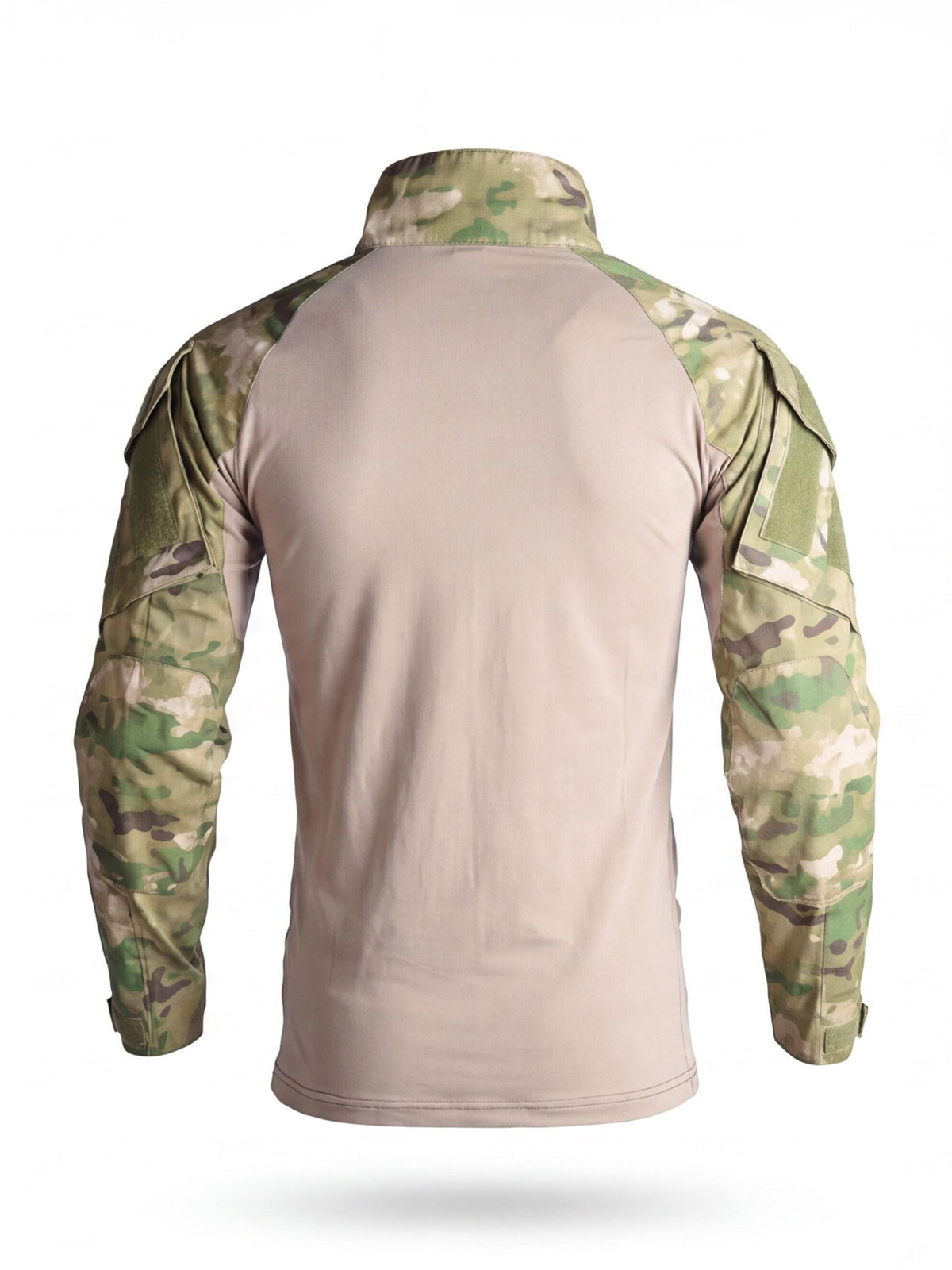 Quarter-Zip Ripstop Utility Work Shirt with Sleeve Pocket