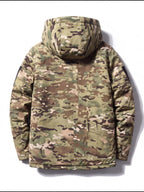 Thickened Windproof Winter Work Parka with Hood