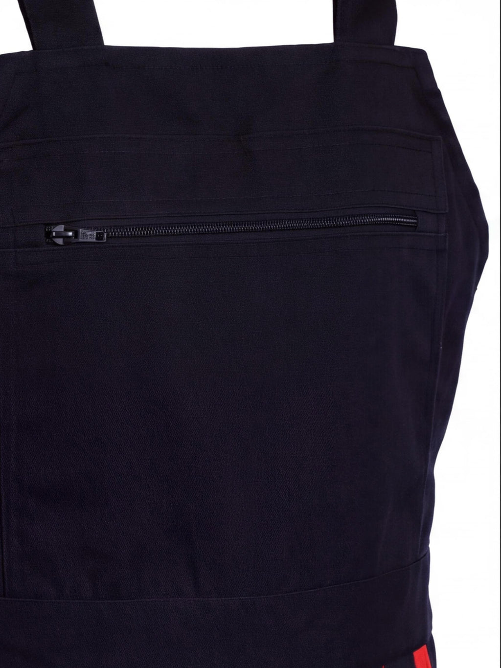 Multi-Pocket Work Bib Overalls with Zippered Chest Pocket